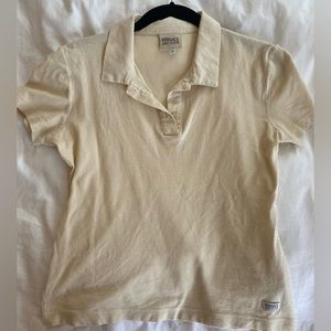 Versace Cream colored polo shirt